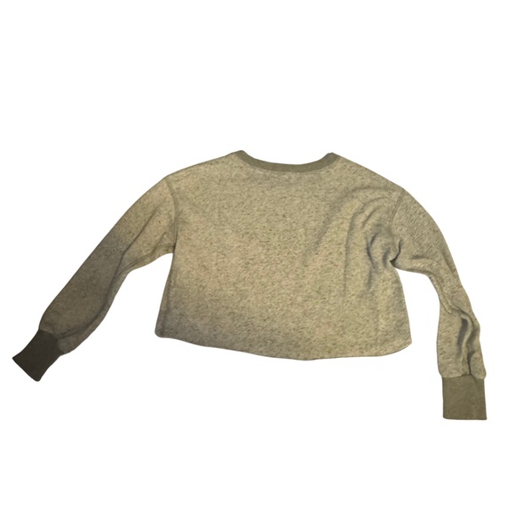 BRANDY MELVILLE CROPPED LONG SLEEVE CREW NECK SWEATSHIRT - Picture 2 of 3